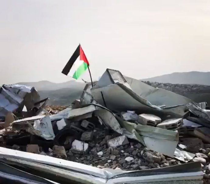 Escola palestina demolida per Israel
