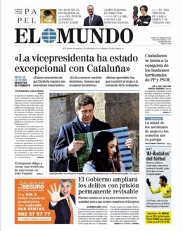 Portada El País del lunes 5 febrero 2018