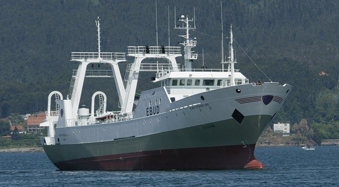 El buque español Playa Pesmar Uno, capturado en Argentina