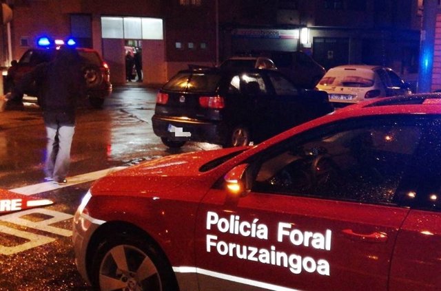 Intervención de la Policía Foral en Corella.
