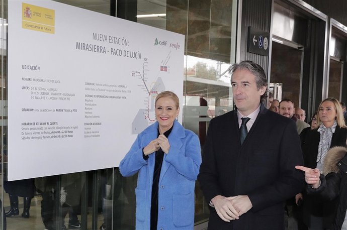 Cifuentes Asiste A La Inauguración De La Nueva Estación De Cercanías De Paco De 