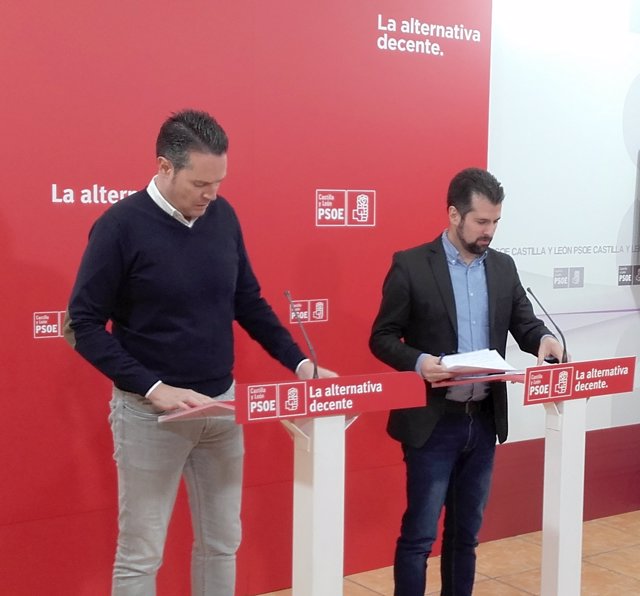 Pedro González y Luis Tudanca comparecen tras la reunión de la Ejecutiva