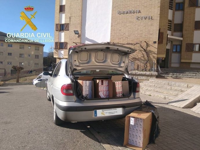 Tabaco de contrabando intervenido en la Seu d'Urgell