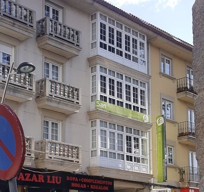 Inmobiliaria propiedad de la familia Miñanco en Cambados (Pontevedra)
