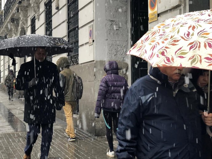 Nieve, nieva en Madrid