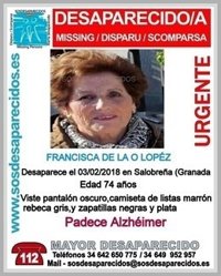 Salobreña decreta dos días de luto por la muerte de la anciana con alzheimer desaparecida