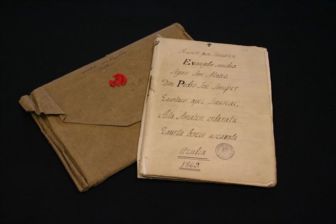 Manuscrito en euskera incorporado al Archivo Abierto. 