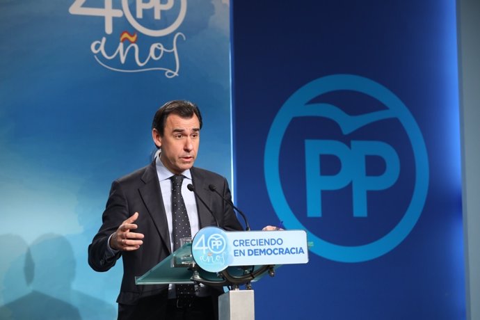 Rueda de prensa de Fernando Martínez-Maillo en la sede del PP