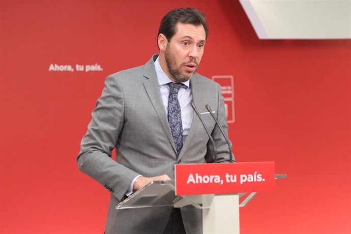 Rueda de prensa de Óscar Puente tras la Permanente del PSOE