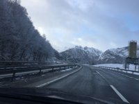 La nieve vuelve a restringir el paso por la Autopista del Huerna sólo a vehículos con neumáticos de invierno