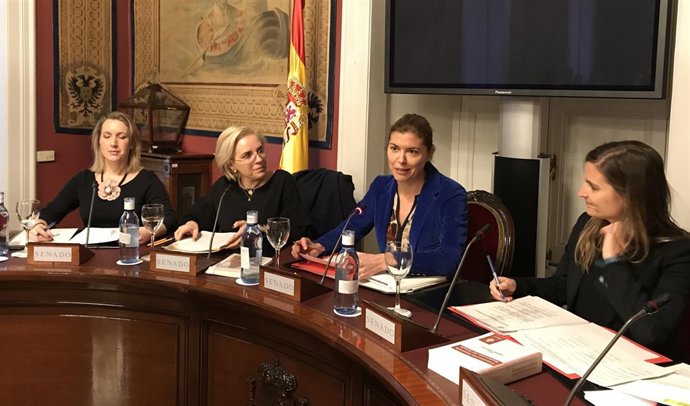 La consejera, durante su comparecencia en el Senado