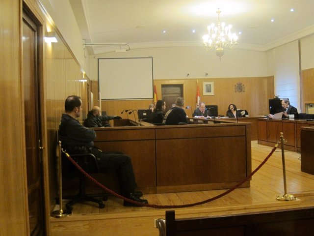 El acusado, durante el juicio en la Audiencia de Valladolid.  
