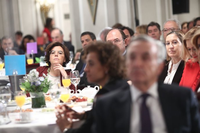Santamaría en l'Esmorzar Informatiu d'Europa  Press amb Feijóo