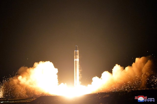 Prueba de un misil en Corea del Norte