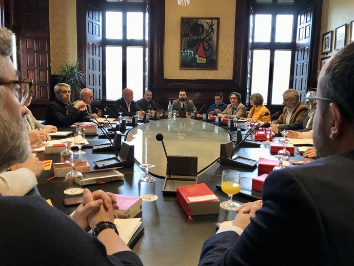 Reunió de la Junta de Portaveu del Parlament