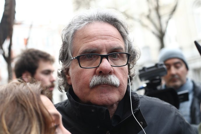Joan Tardà, a les portes de l'Audiència Nacional