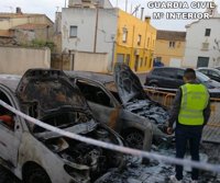 Detenido por quemar dos coches de familiares y amigos de su expareja en Ondara (Alicante)