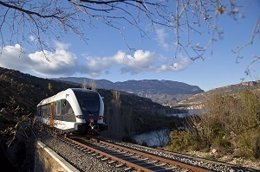 Tren FGC de la línea Lleida-La Pobla de Segur