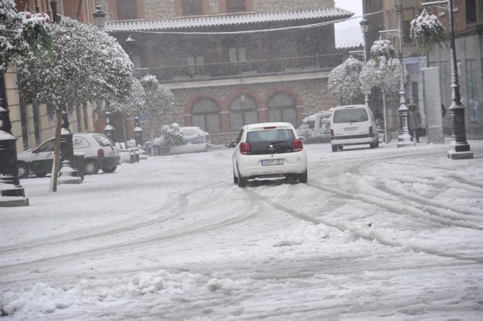 Nieve en la ciudad de Teruel