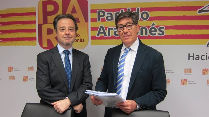 Sergio Larraga y Arturo Aliaga, del Partido Aragonés