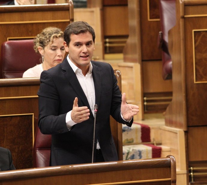 Albert Rivera, des del seu escó
