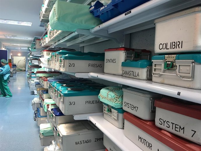 Material quirófanio clínico almacenaje mejoras funcionales traumatología