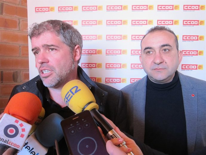 Unai Sordo i Javier Pacheco (CCOO)