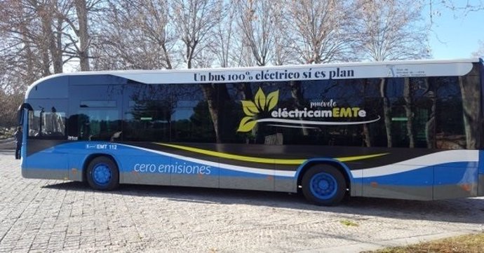 Imagen del 'Ie Bus' 100% eléctrico de la EMT