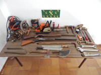 Dos detenidos y un investigado por un robo en una casa de campo y hurtos de gasoil en la provincia de Cáceres