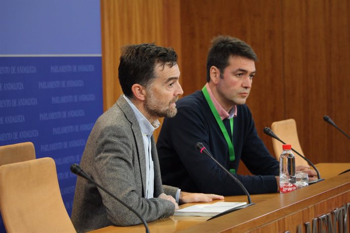 Antonio Maíllo y Joaquín Bellido, hoy en rueda de prensa