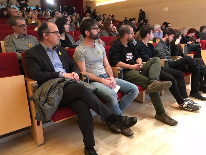 El diputado de JxCat Jordi Turull en el ‘Acto de apoyo a los presos políticos’