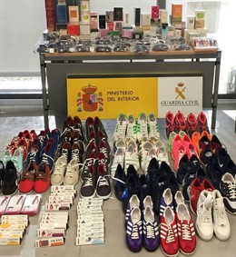 Productos confiscados por la Guardia Civil