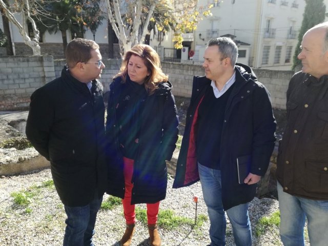 Visita a la intervención arqueológiica en la muralla islámica de Andújar.