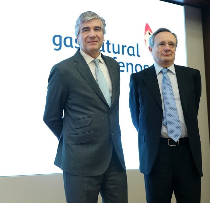 Francisco Reynés i Rafael Villaseca en la presentació de resultats
