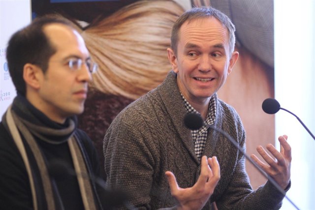 Tim Murray y John Fulljames en la presentación de la obra de teatro Street Scene