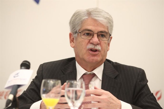 Alfonso Dastis en un foro organizado por Amcham Spain