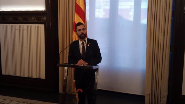 El presidente del Parlament, Roger Torrent