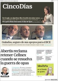 Las portadas de los periódicos económicos de hoy, jueves 8 de febrero