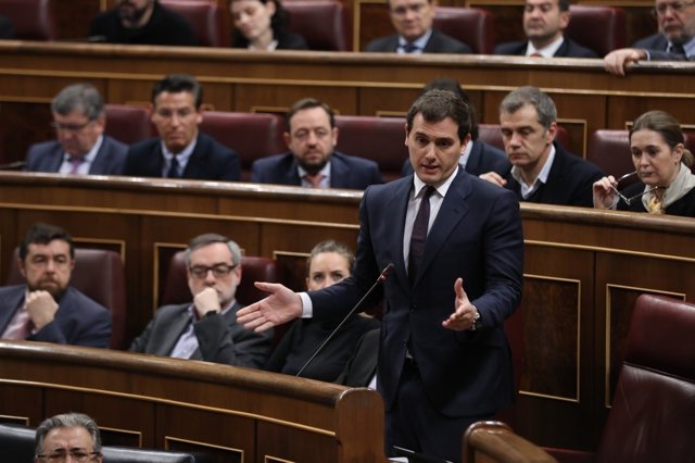 Albert Rivera en la sessió de control al Govern al Congrés