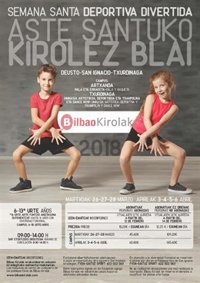 Bilbao Kirolak abre el lunes la inscripción para las más de 950 plazas de ocio deportivo en Semana Santa