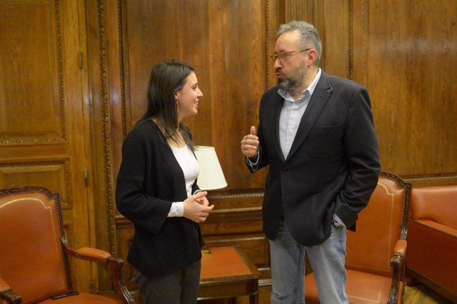 Irene Montero y Juan Carlos Girauta se reúnen para intercambiar propuestas