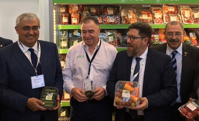 Antonio Ramírez de Arellano y Rodrigo Sánchez Haro, en Fruit Logistica.