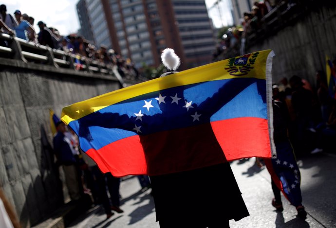 Manifestación de la oposición en Caracas