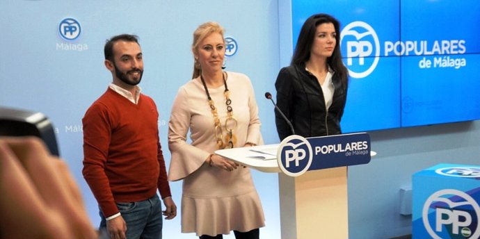 Enrique kike rodríguez Carolina España y Loli caetano NNGG PP Málaga