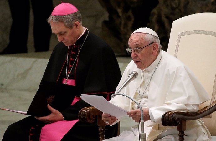 El Papa Francisco durante una audiencia en el Vaticano