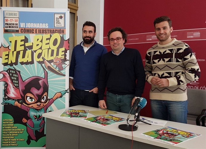 Rojas, entre Torralbo (dcha.) y Mayoral, durante la presentación del evento