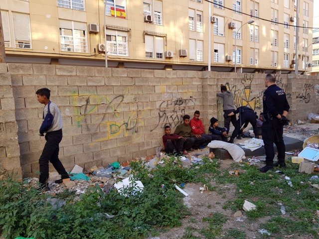 Menores extranjeros no acompañados interceptados en Melilla
