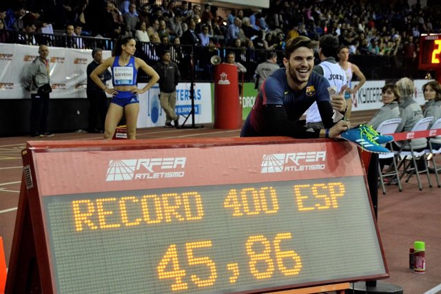 Óscar Husillos en el Meeting de Madrid