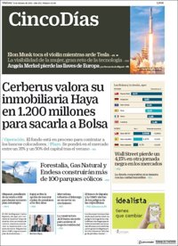 Las portadas de los periódicos económicos de hoy, viernes 9 de febrero