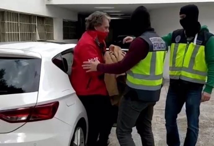 Momento da detención de Sito Miñanco na operación Mito